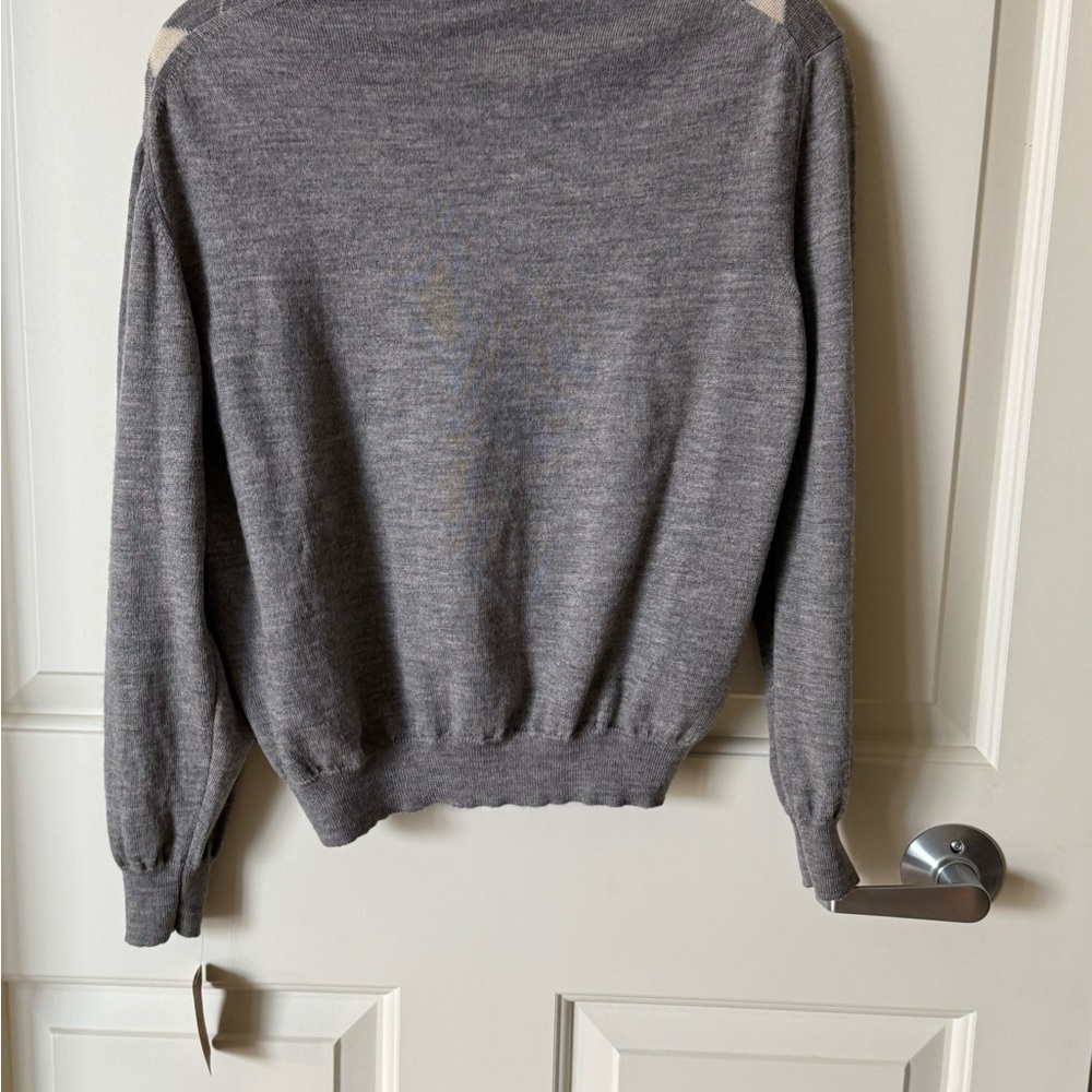 Talbots Gray Merino Wool Sweater - Picture 3 of 4